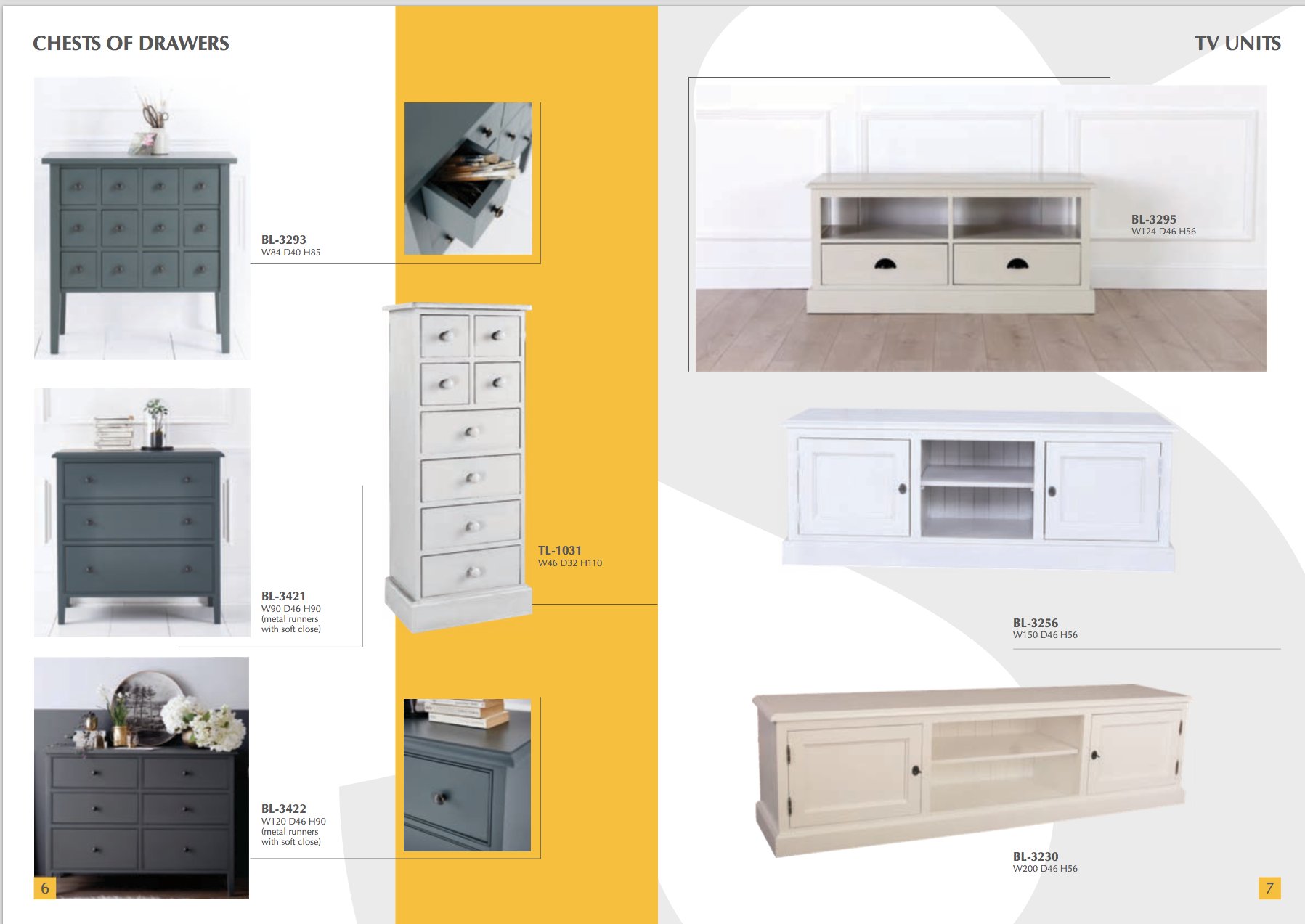 Chest of drawers Schubladenkommode hohes Sideboard