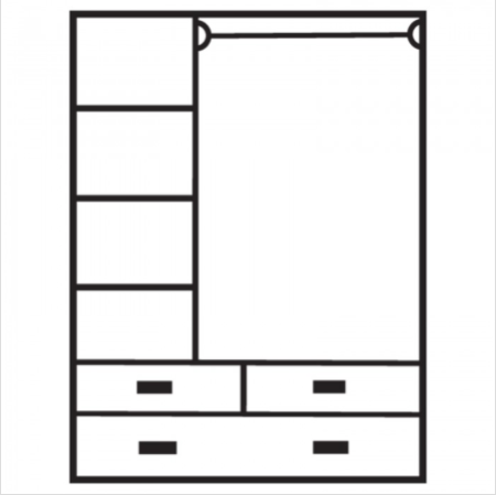 Kleiderschrank Wardrobe Armoire Garderobe