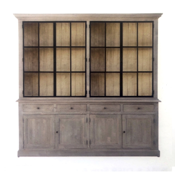 Buffetschrank Glasschrank mit Metallfensterrahmen V2-0592met