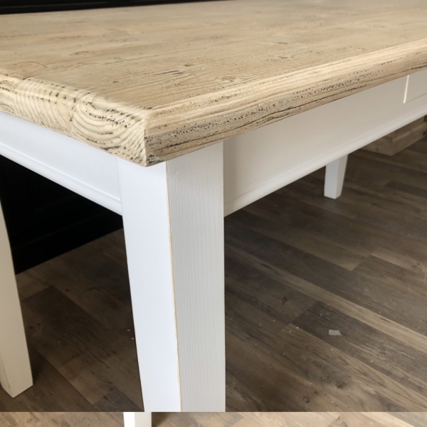 Verfügbar Esstisch V2-0062-160-weiss-old-wood